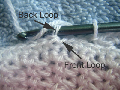 back loop stitch depicted