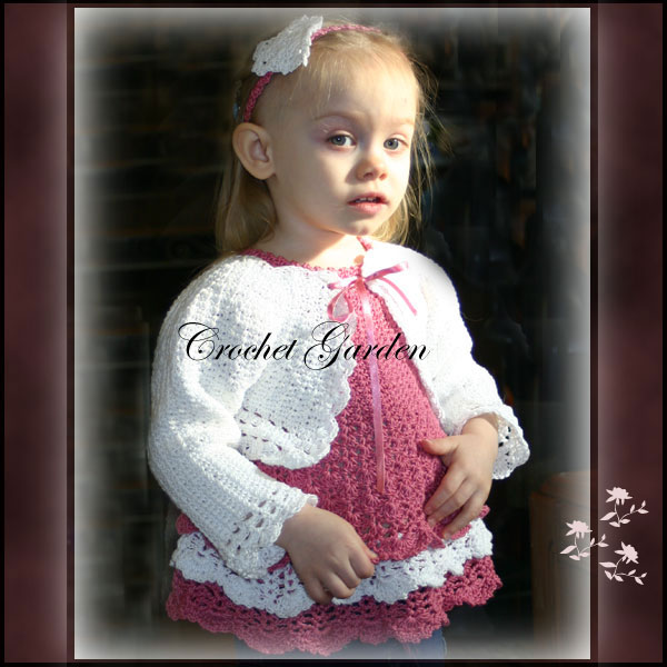 Garden Cherub - Top, Cardigan & Headband
