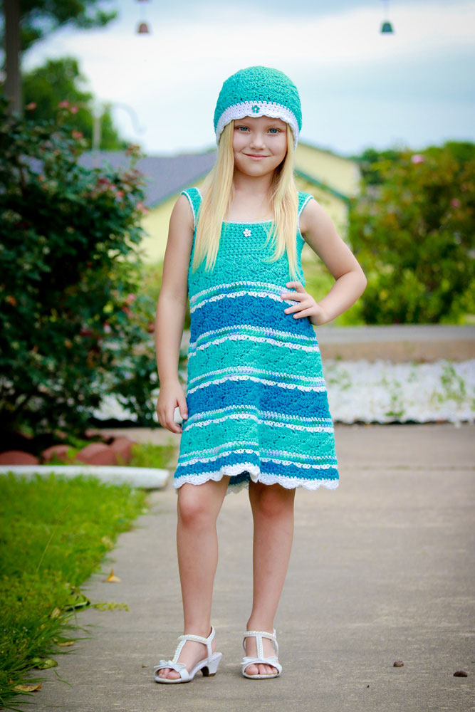 Seaside Girl Crocheted Sundress