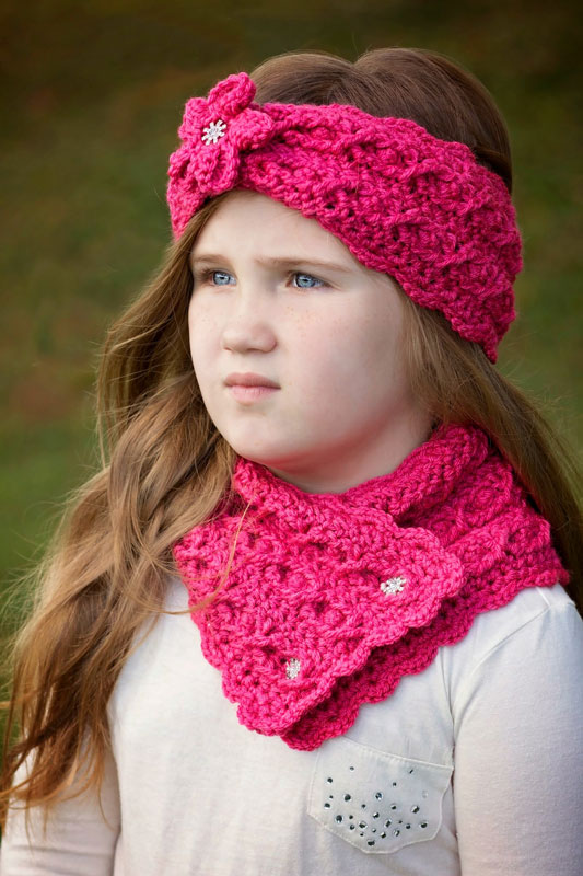 She's A Gem (Neck Warmer, Headband & Boot Cuffs)