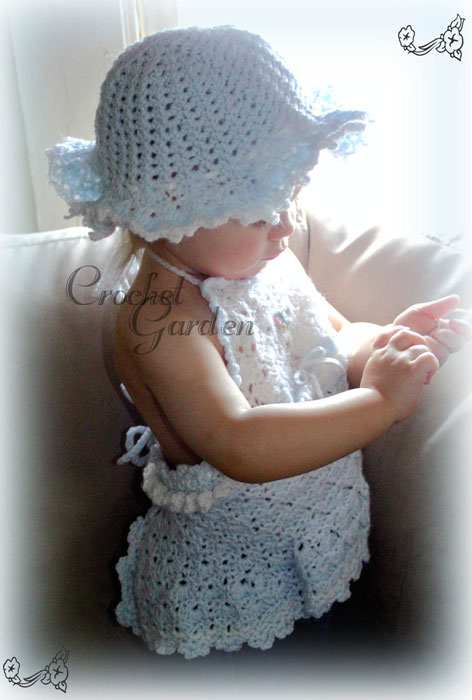 Sun Fairy Halter, Sunhat & Cardigan