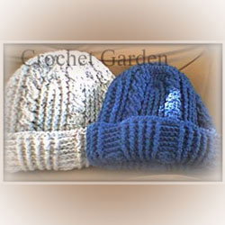 Thick Warm Crocheted Winter Hat