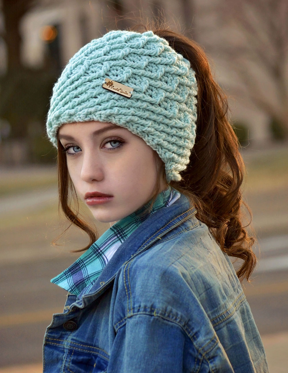 Winter Solstice Messy Bun Hat Winter Solstice Messy Bun Hat